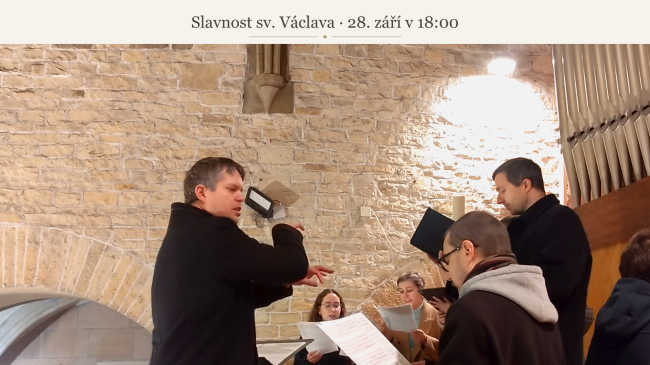 Die Svatováclavskou‑Pilgerfahrt wird von der Prosekischen Kirchenchor begleitet.